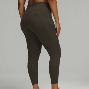 Fast and Free Dark Olive lululemon leggings